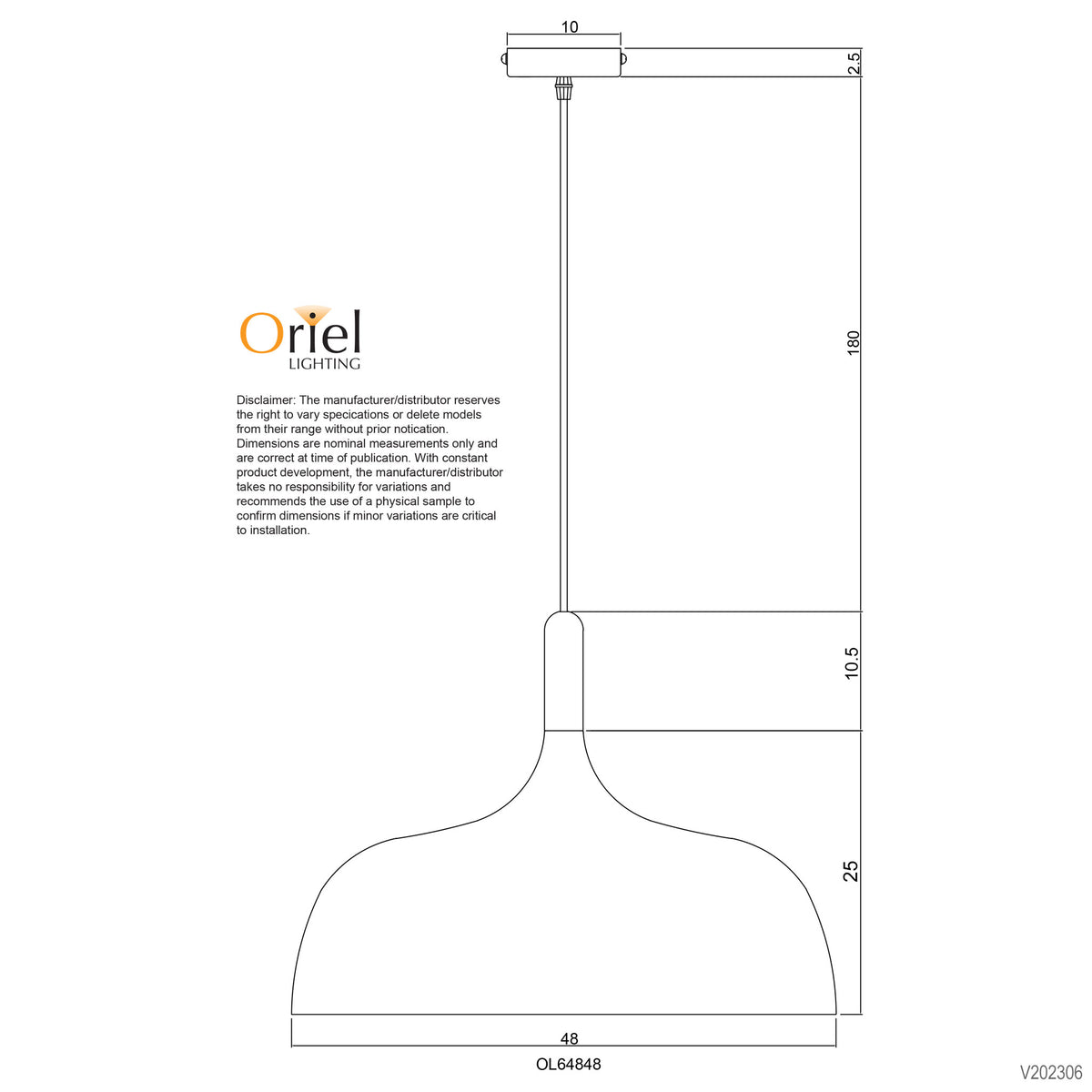Urban Retro Industrial Style Pendant Black - Malt.48 Black