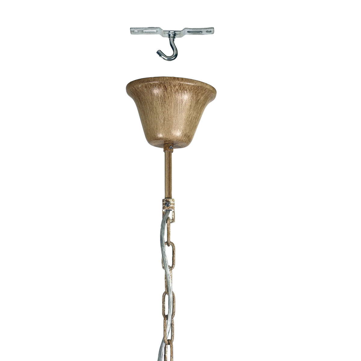 Deer Antler Designer Pendant - Hyort 6 Light Kd Version