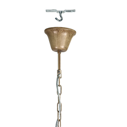 Deer Antler Designer Pendant - Hyort 6 Light Kd Version