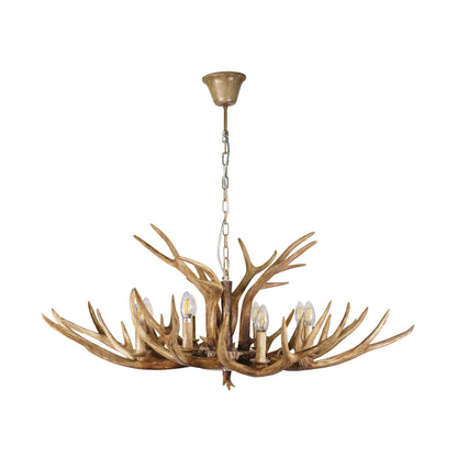 Deer Antler Designer Pendant - Hyort 8 Light Kd Version