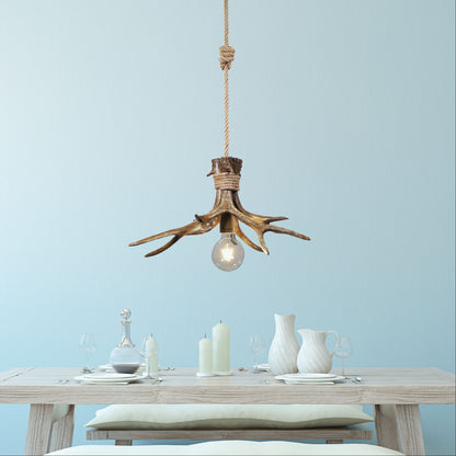 Deer Antler Designer Pendant - Hyort Single