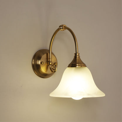 Sconce in Satin Brass - Woodgate Wall Light