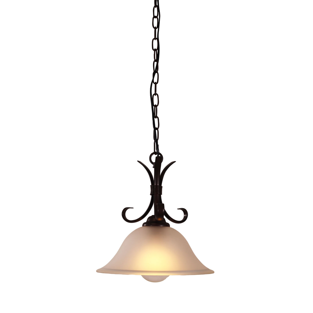 Bronze Traditional Frost Pendant - Gaston II Single Pend