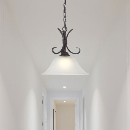 Bronze Traditional Frost Pendant - Gaston II Single Pend