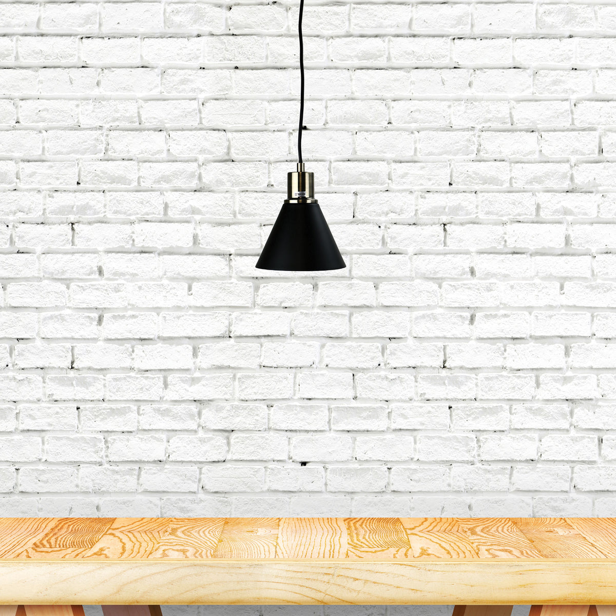 Black and Antique Brass Single Pendant - Como Antique Brass