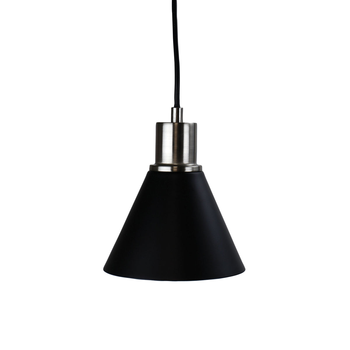 Black and Brushed Chrome 3 Light Bar Pendant - Como Trilight Bc