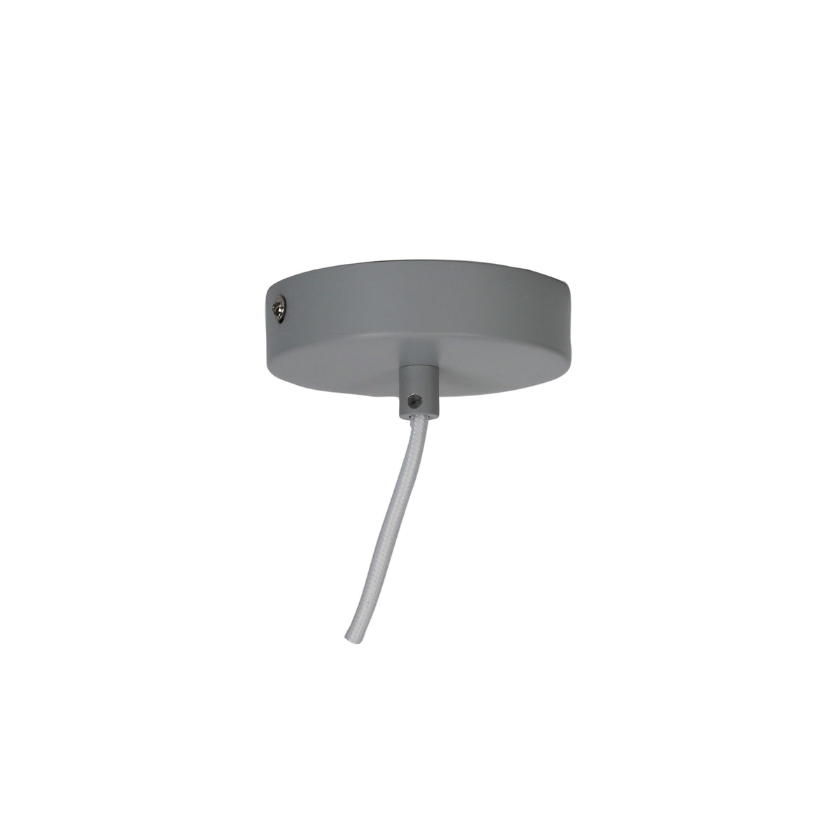 Stylish Conical Grey Pendant with Real Wood Accents - Trigo.20