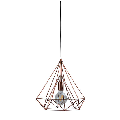 Geometric Urban Style Pendant - Lenox Antique Copper