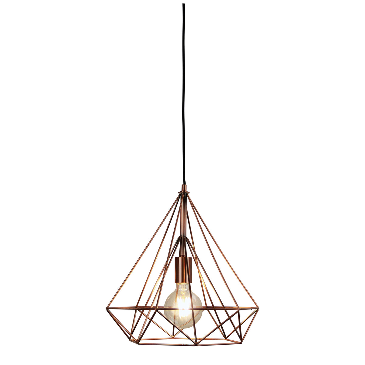 Geometric Urban Style Pendant - Lenox Antique Copper