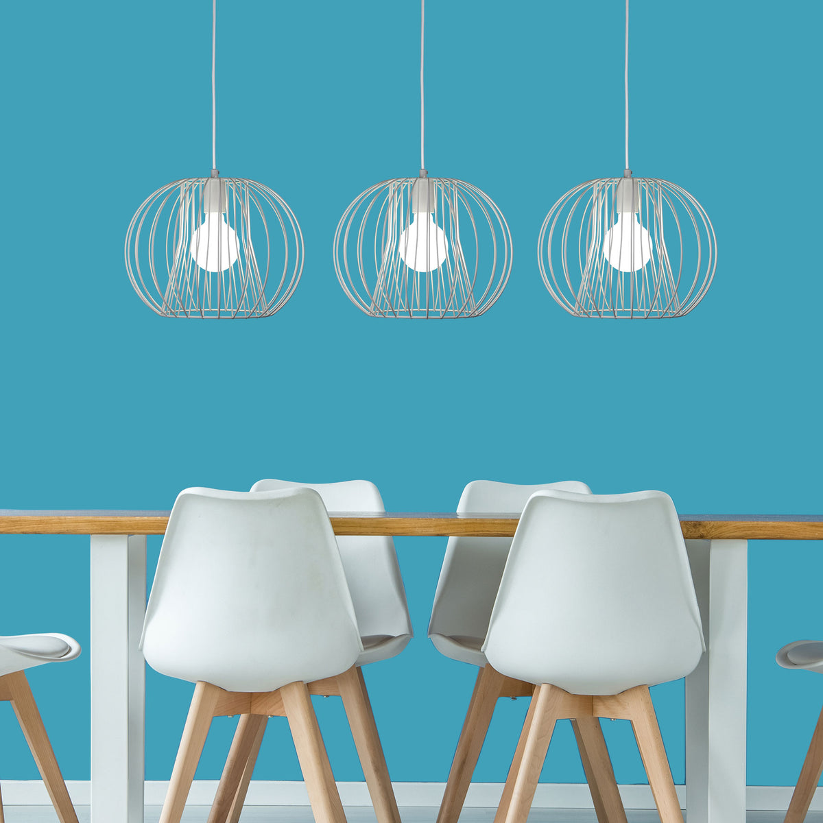 White Wire Pendant - Malo.35