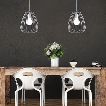 Metal Wire Pendant - Pera.27 White