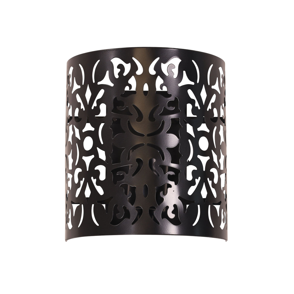 Laser Cut Metal Wall Mounted Light - Vicky Wall Black