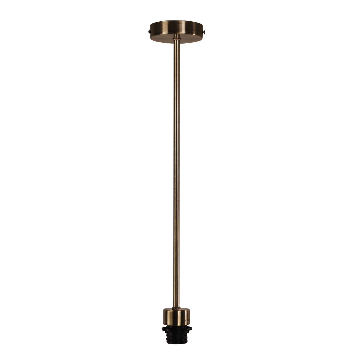 E27 Single Rod Suspension - Parti Rod Ant Brass