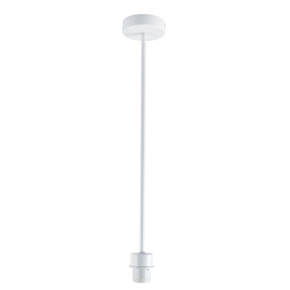 E27 Single Rod Suspension - Parti Rod White