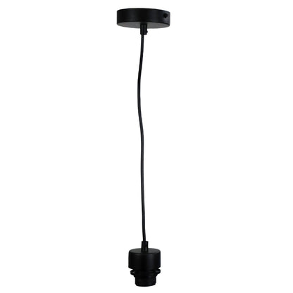 180cm E27 Suspension Kit Black W/black - Parti Cord Black
