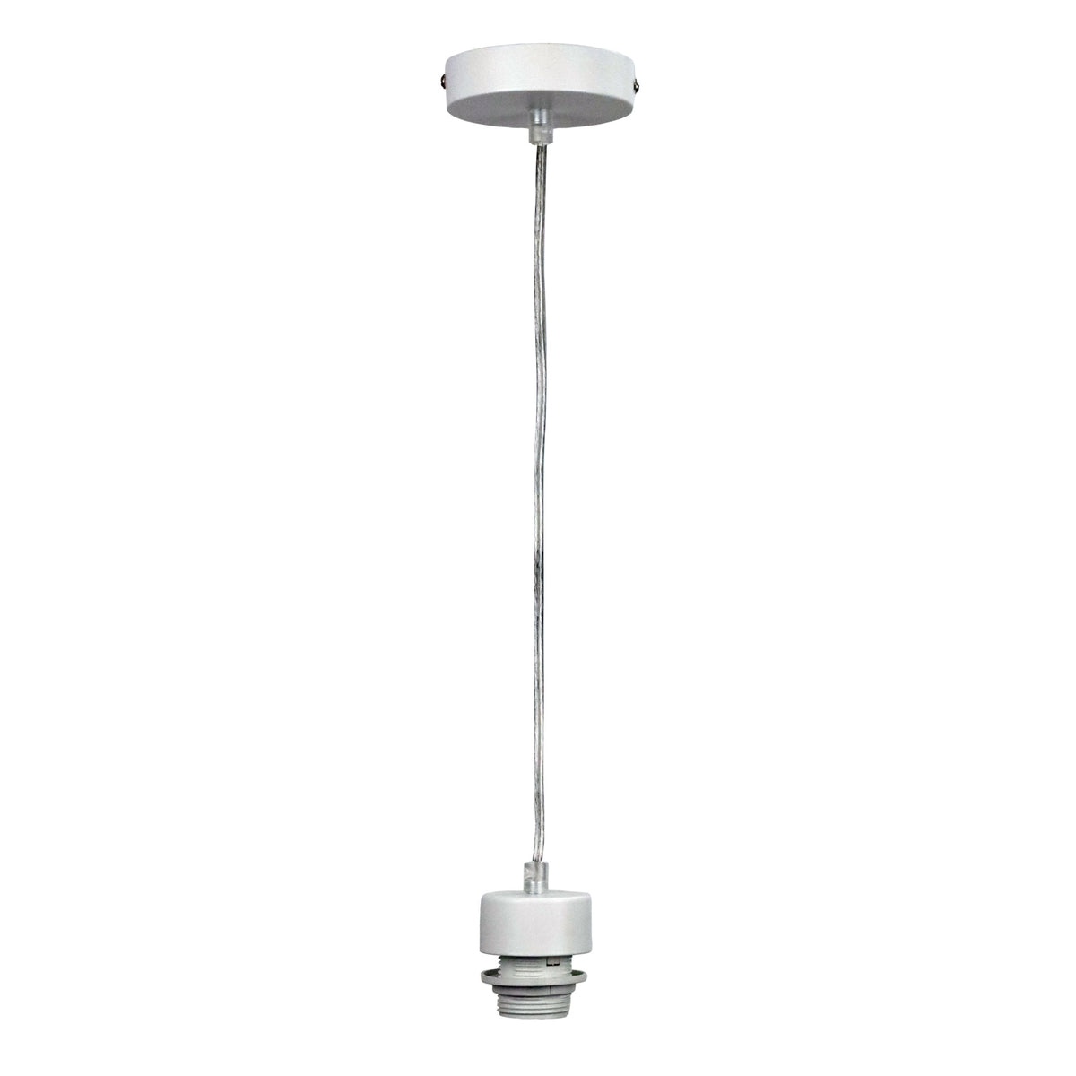 180cm E27 Suspension Kit White W/clear Cord - Parti Cord Clear