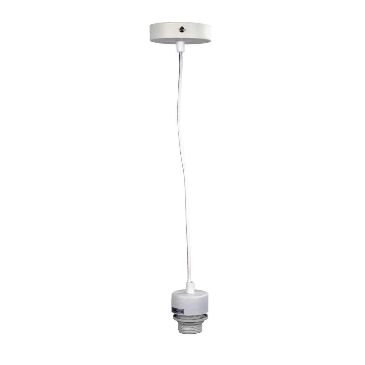 180cm E27 Suspension Kit All White - Parti Cord White