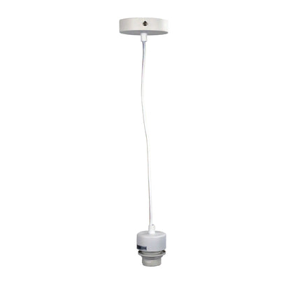 180cm E27 Suspension Kit All White - Parti Cord White