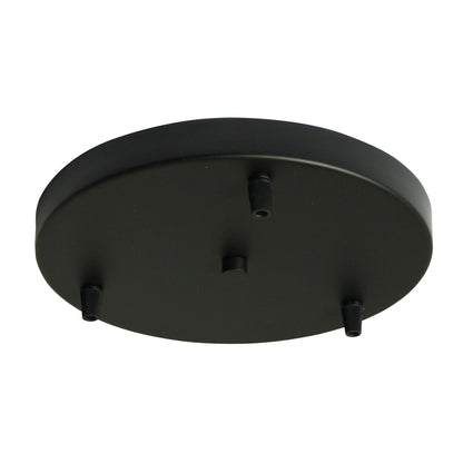 Turns 3 Single Pendants Into One Light - Parti Pan 3 Black