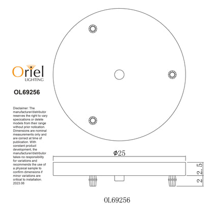 Turns 3 Single Pendants Into One Light - Parti Pan 3 White