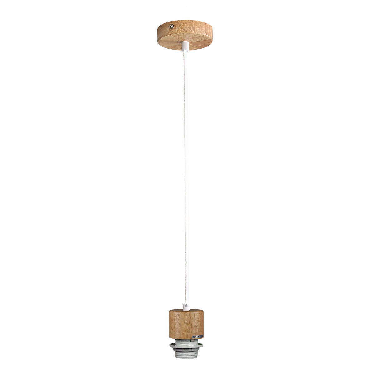 180cm E27 Suspension Kit - Parti Wood White