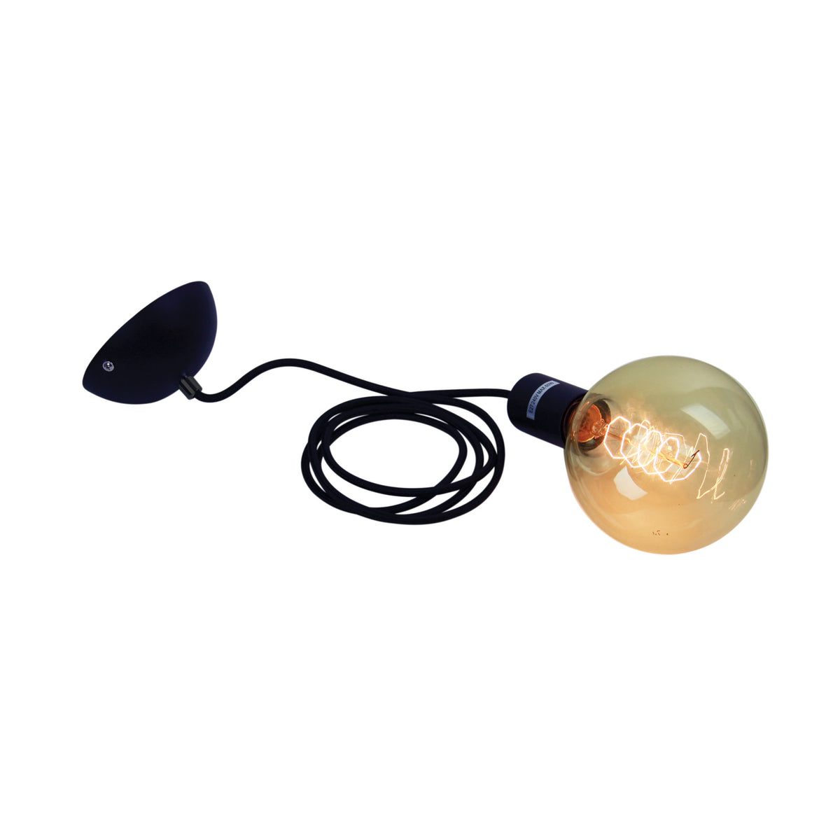 Single Drop 2M E27 Suspension Black - Pop.2 Black