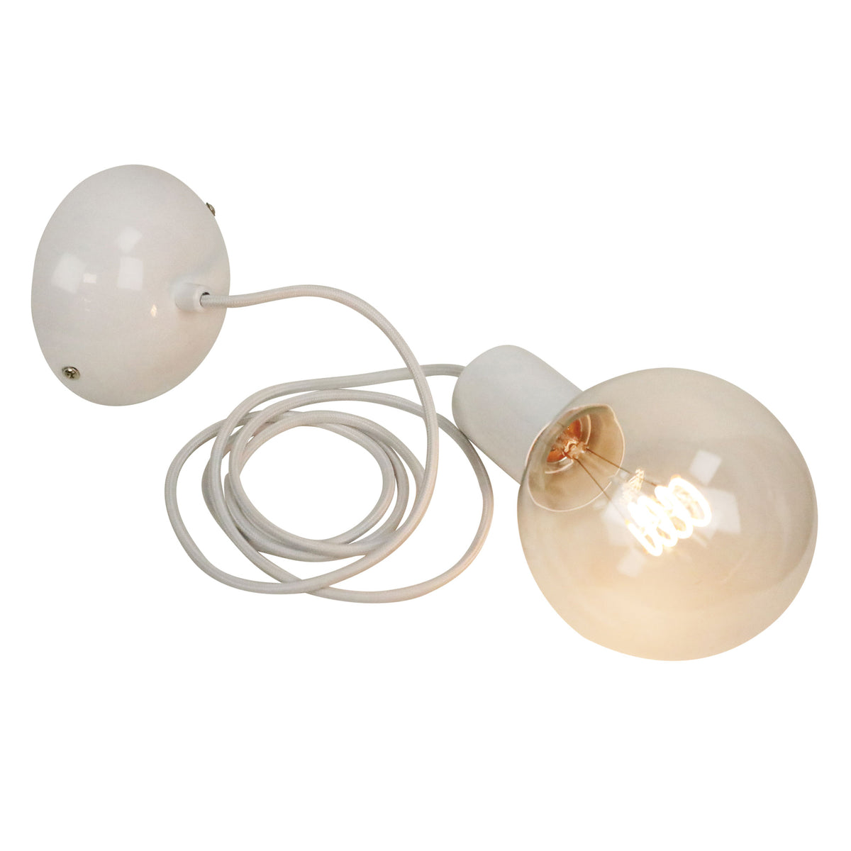 Single Drop 2M E27 Suspension White - Pop.2 White