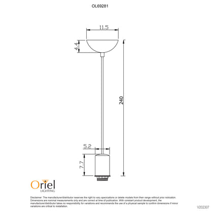 Single Drop 2M Suspension - Pop Red