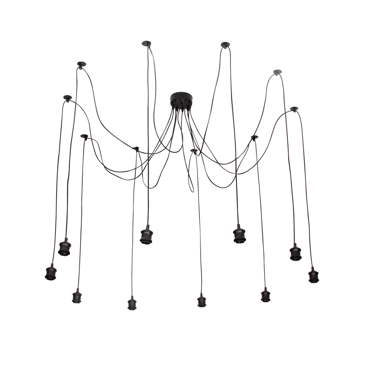 10 Light Dropper Style Pendant - Rockby 10