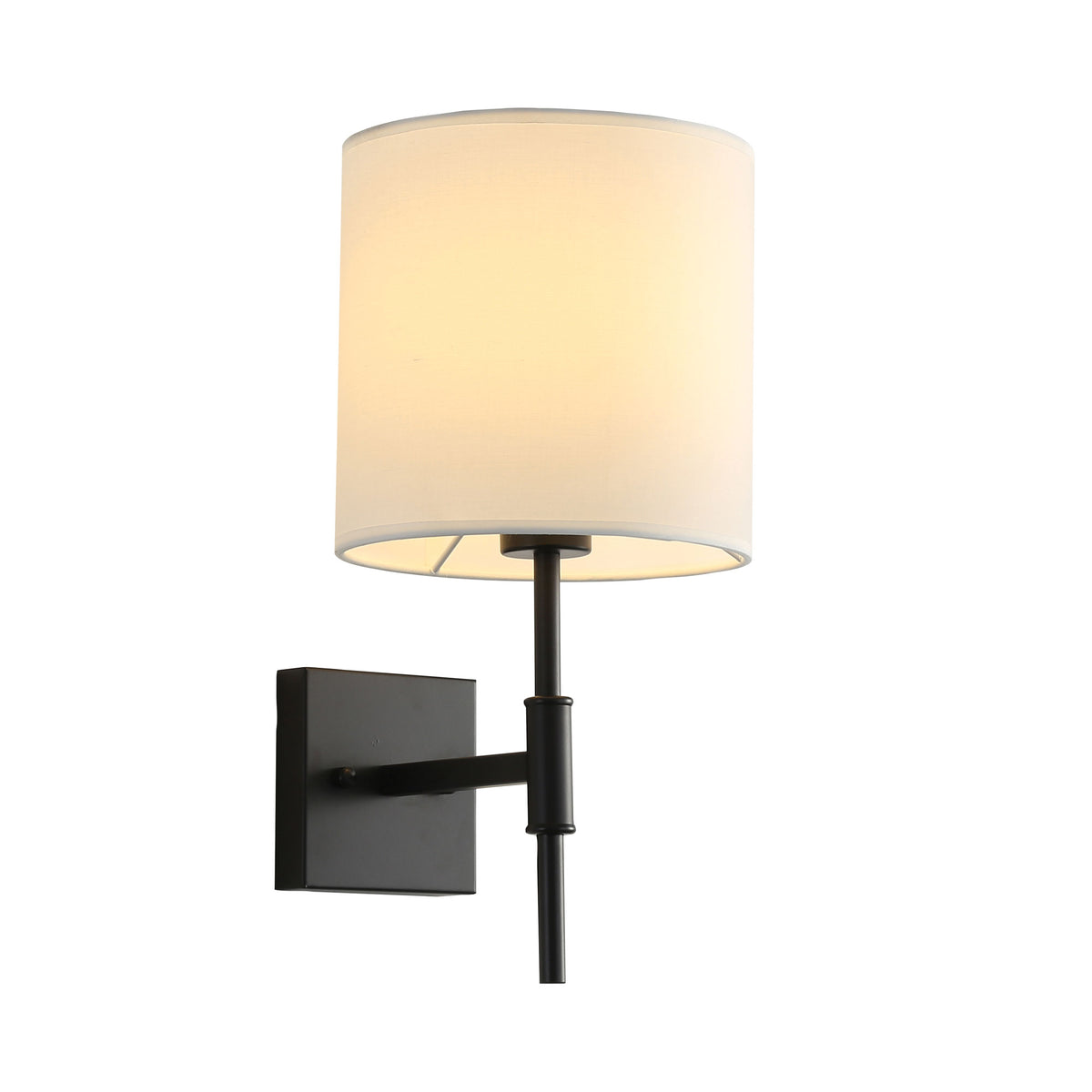 Wall Sconce with Fabric Shade - Bella Black