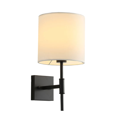 Wall Sconce with Fabric Shade - Bella Black