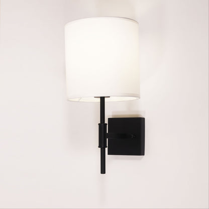 Wall Sconce with Fabric Shade - Bella Black