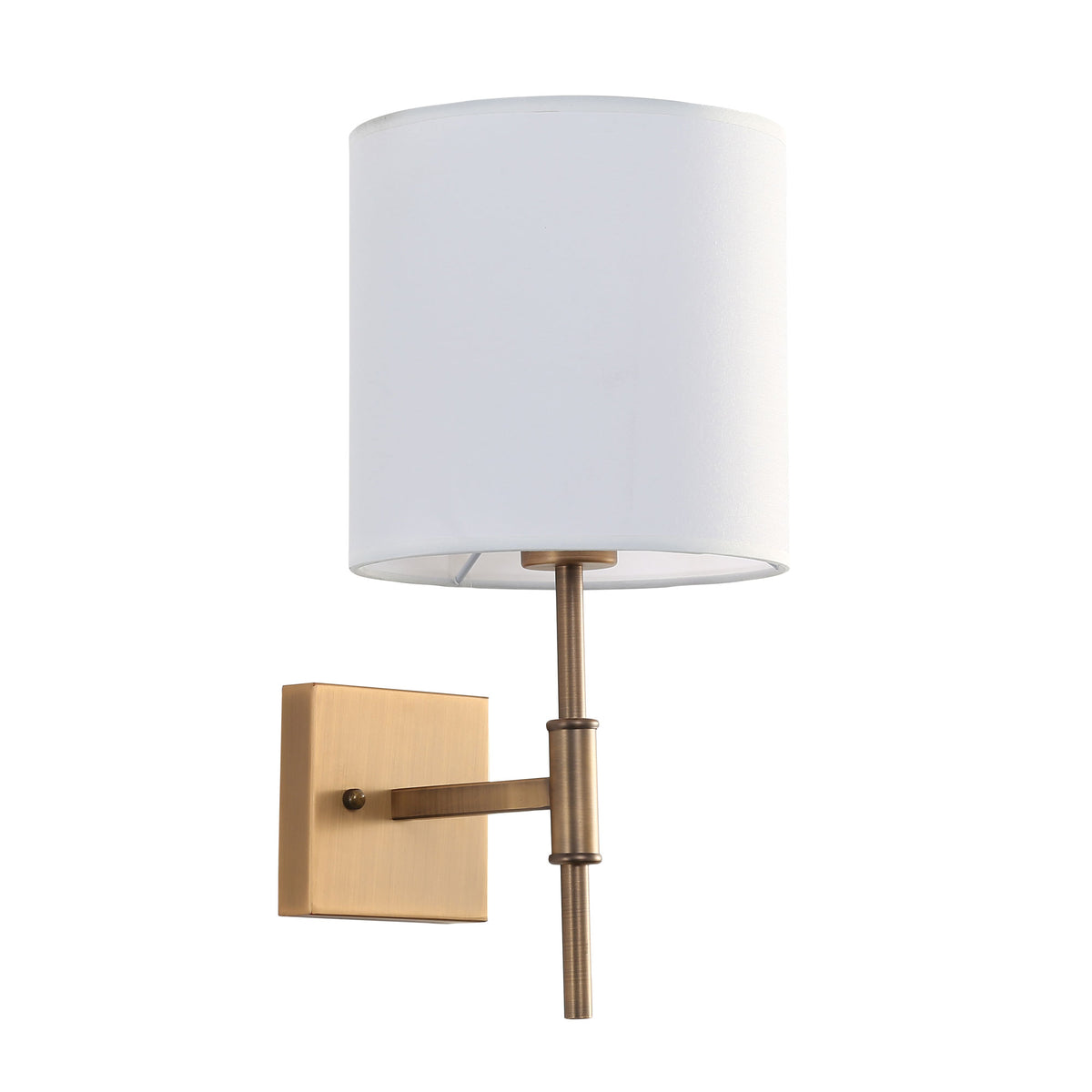Wall Sconce with Fabric Shade - Bella Bronze