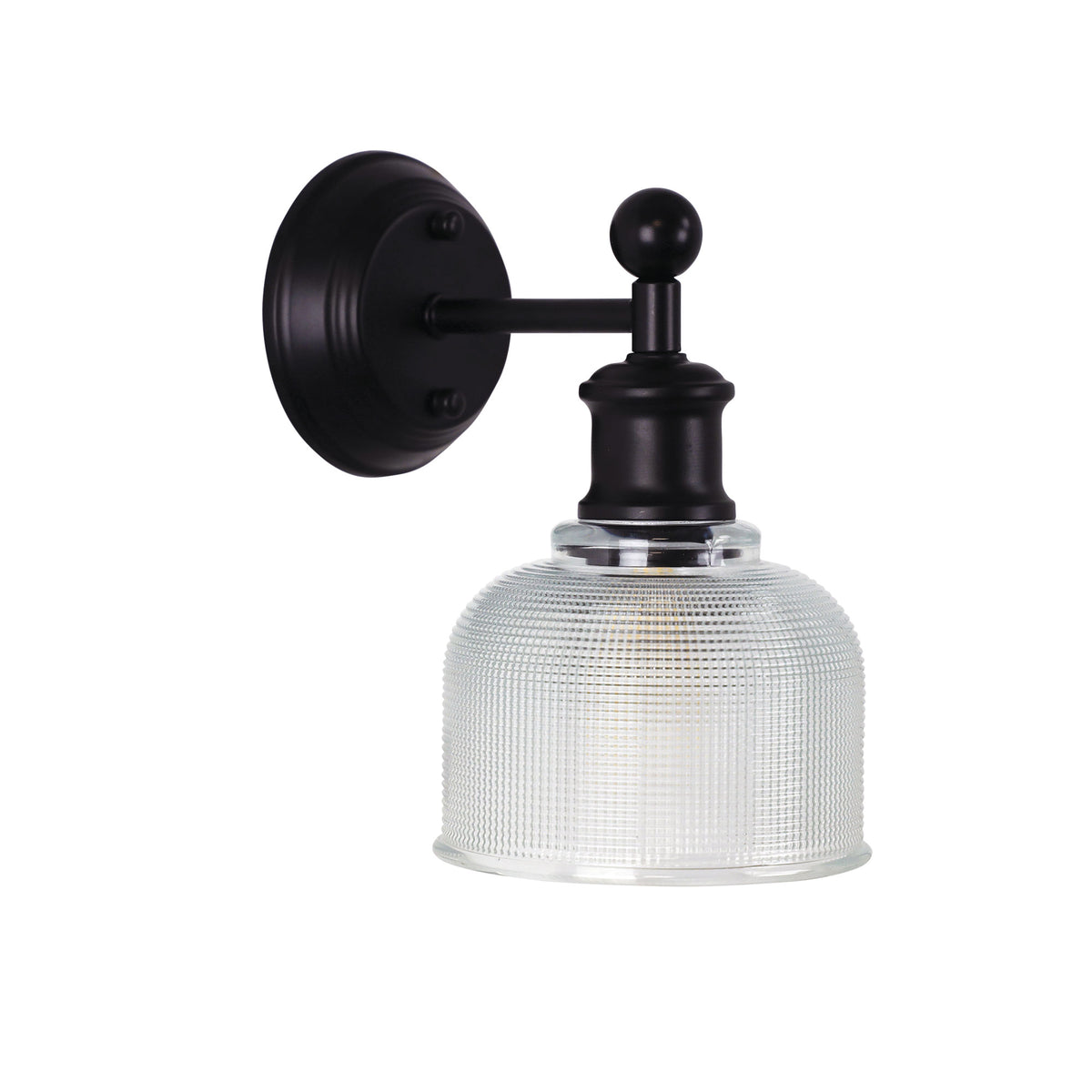 Holophane Glass Wall Light - Brighton Clear