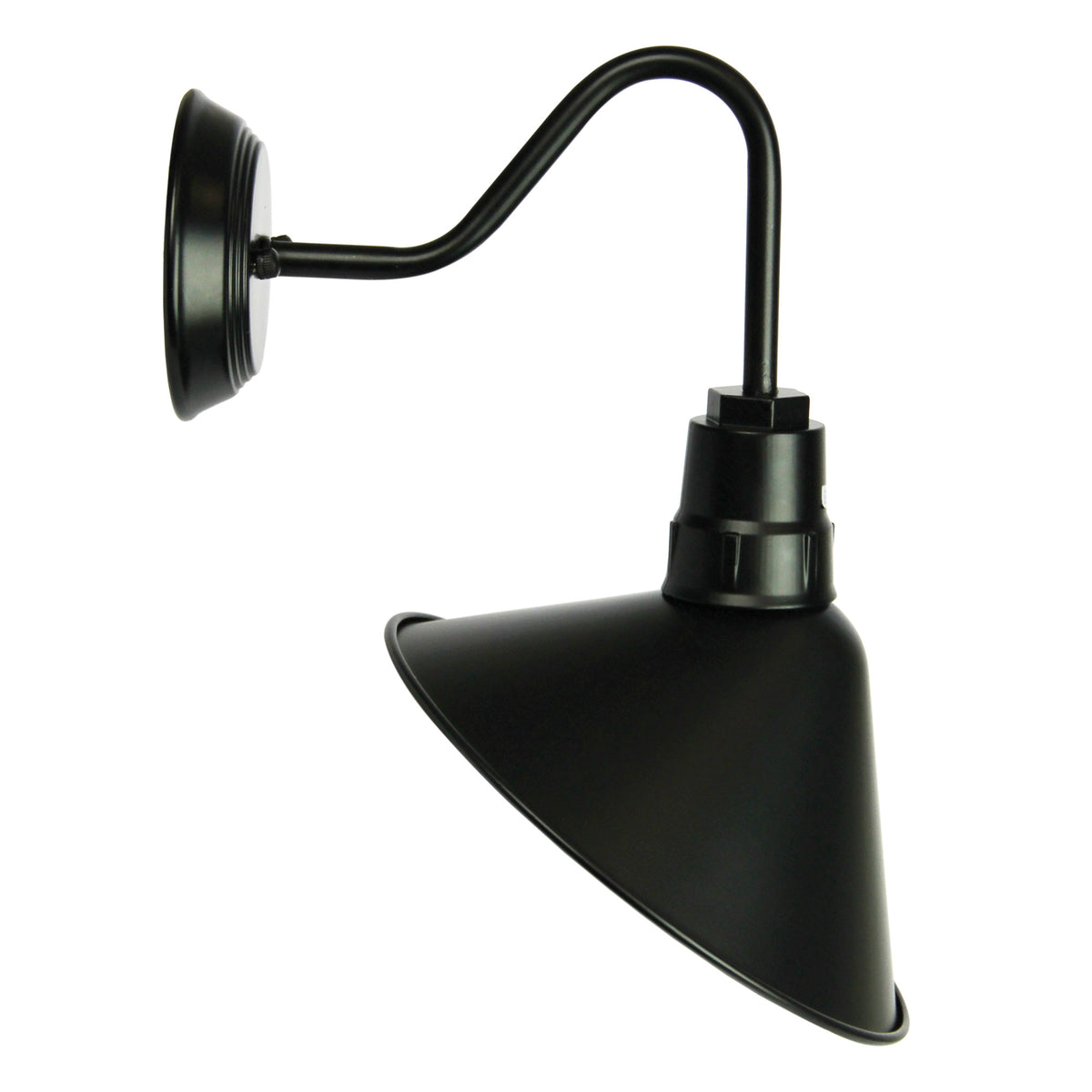 Industrial Vintage Style Wall Light - Derwent Black