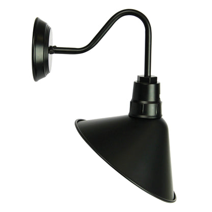 Industrial Vintage Style Wall Light - Derwent Black