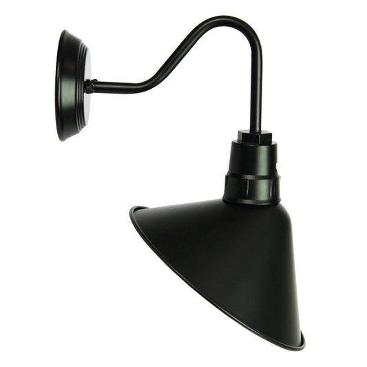 Industrial Vintage Style Wall Light - Derwent Black
