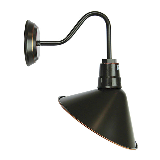 Industrial Vintage Style Wall Light - Derwent Dark Bronze