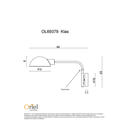 Swing Arm Wall Light - Klas