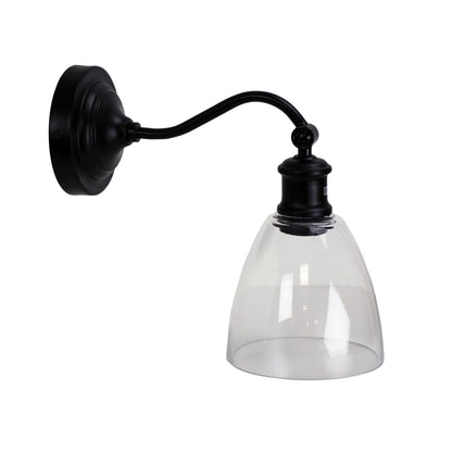Black / Clear - Warwick Wall Light
