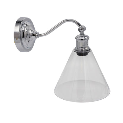 Hamptons Style Classic Wall Light - Abby Chrome