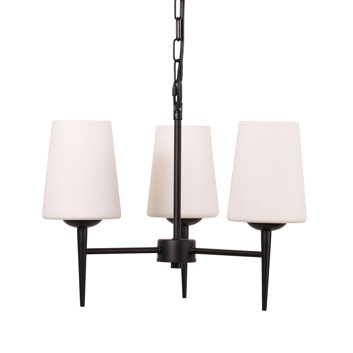 Retro Designer Triple Pendant - Foxdale 3 Black
