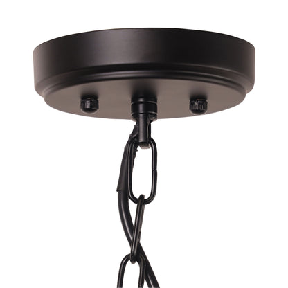 Retro Designer Triple Pendant - Foxdale 3 Black