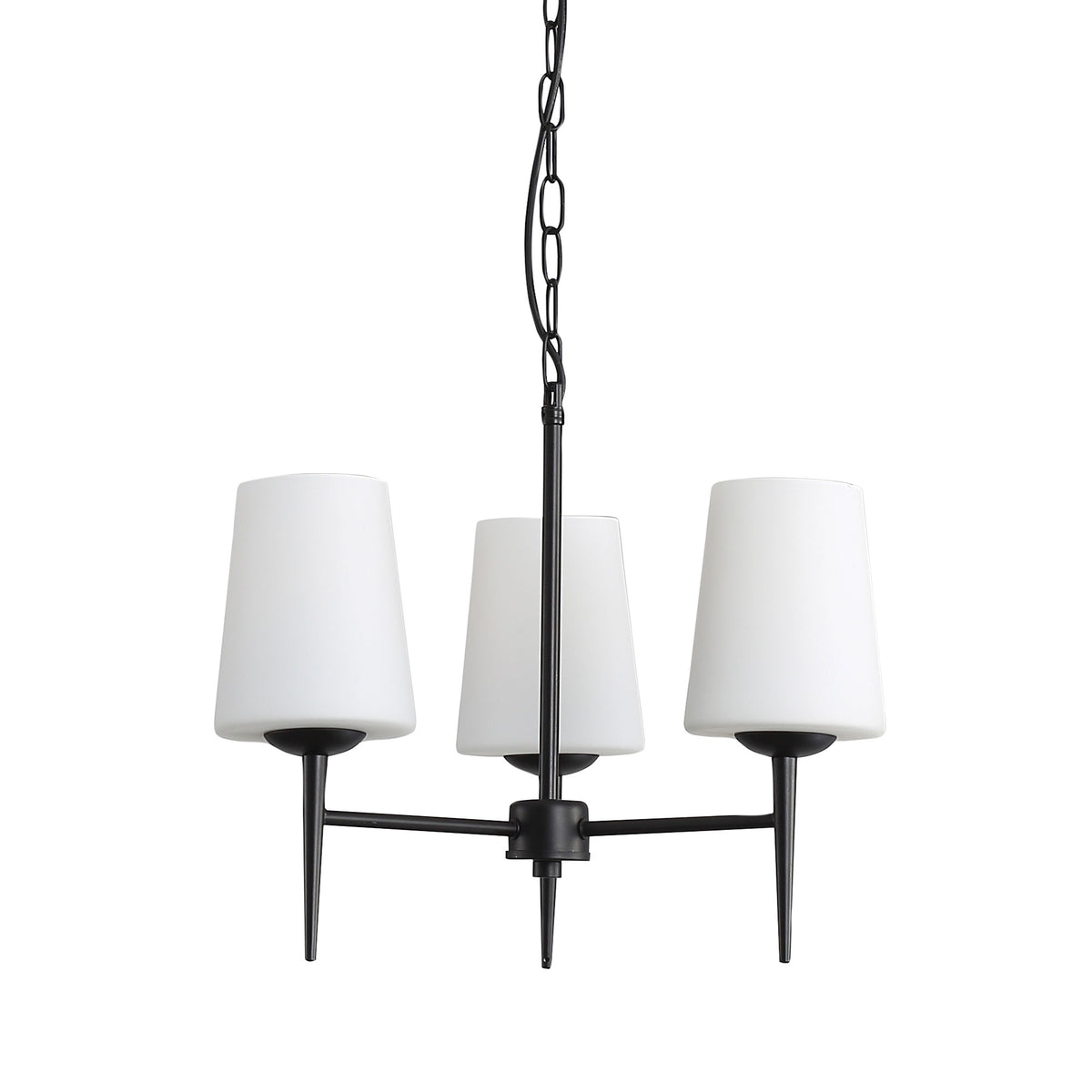 Retro Designer Triple Pendant - Foxdale 3 Black