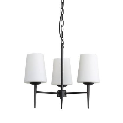 Retro Designer Triple Pendant - Foxdale 3 Black