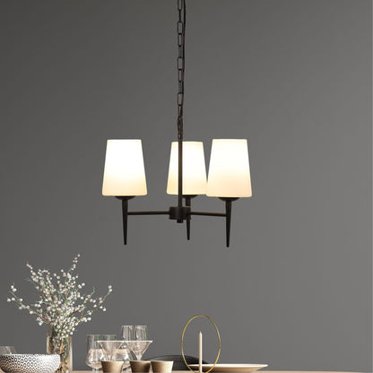 Retro Designer Triple Pendant - Foxdale 3 Black
