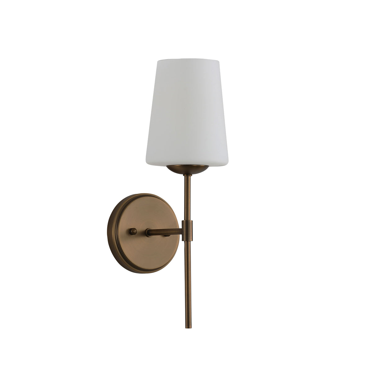 Opal Glass Wall Light - Kinbury Bronze