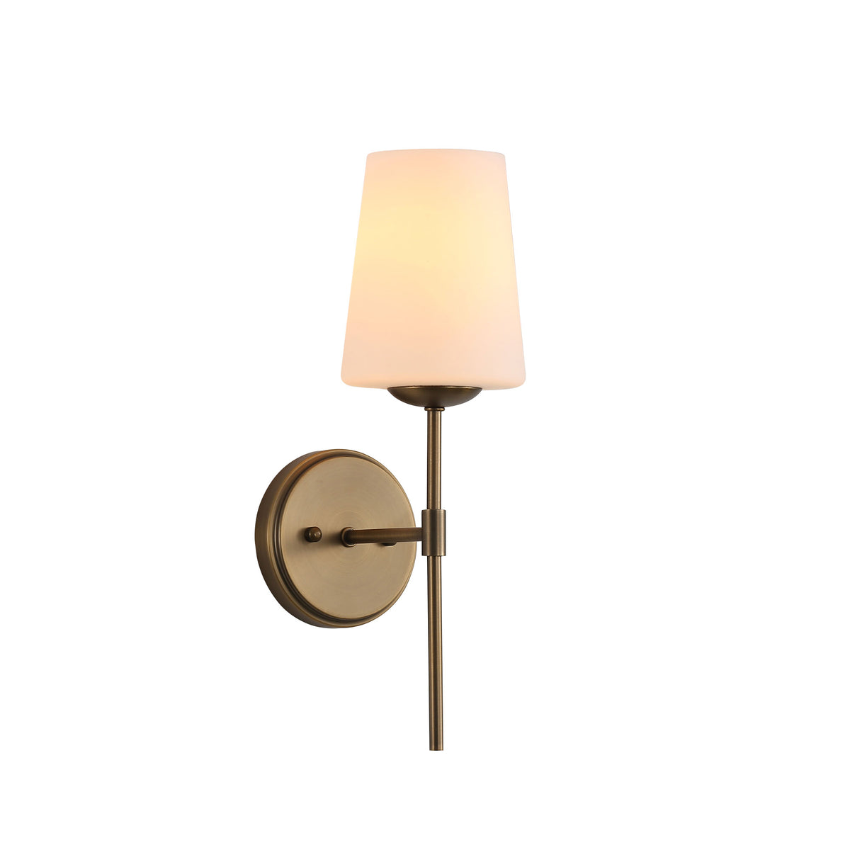 Opal Glass Wall Light - Kinbury Bronze