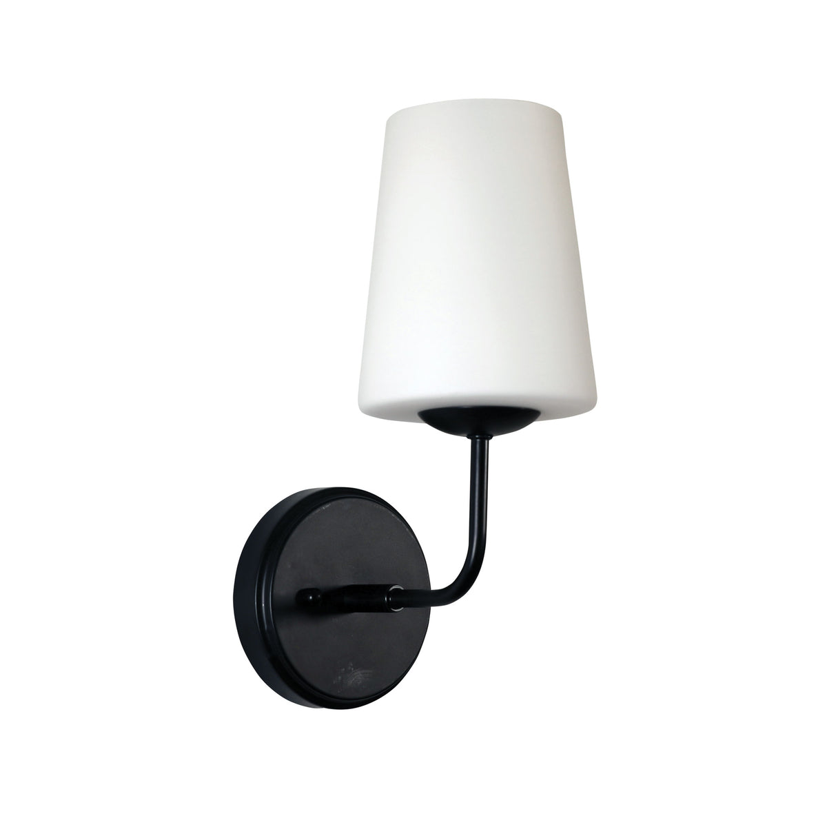Glass Wall Light - Hopley Black