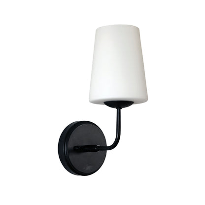Glass Wall Light - Hopley Black